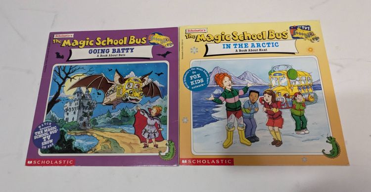 The Magic School Bus 2 Book Lot - Going Batty, In the Arctic