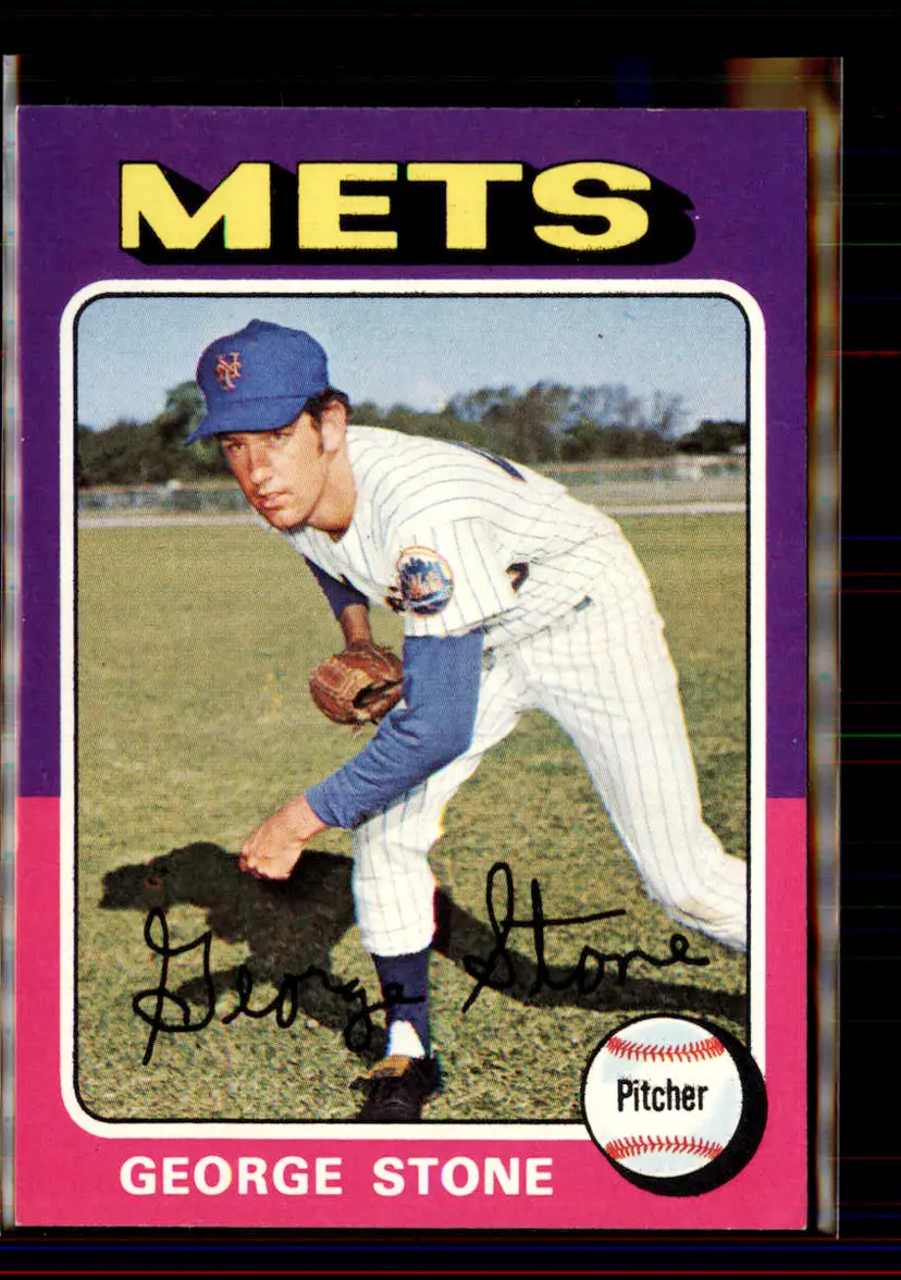 George Stone 1975 Topps #239 - New York Mets - (pk4-162)