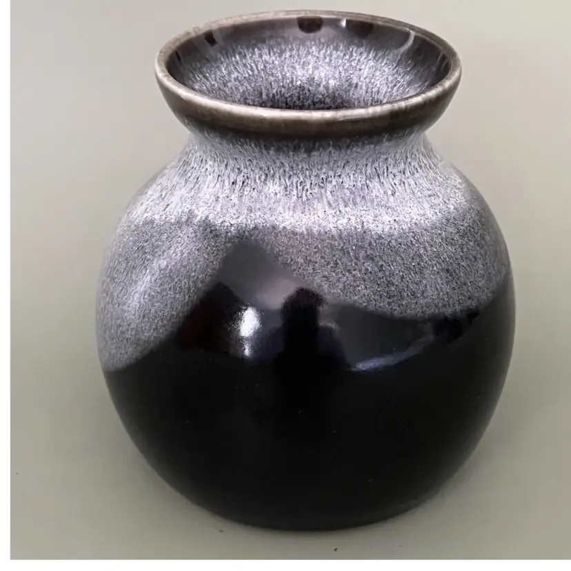 Lovely Handmade White Clay Vase Signed By Artist