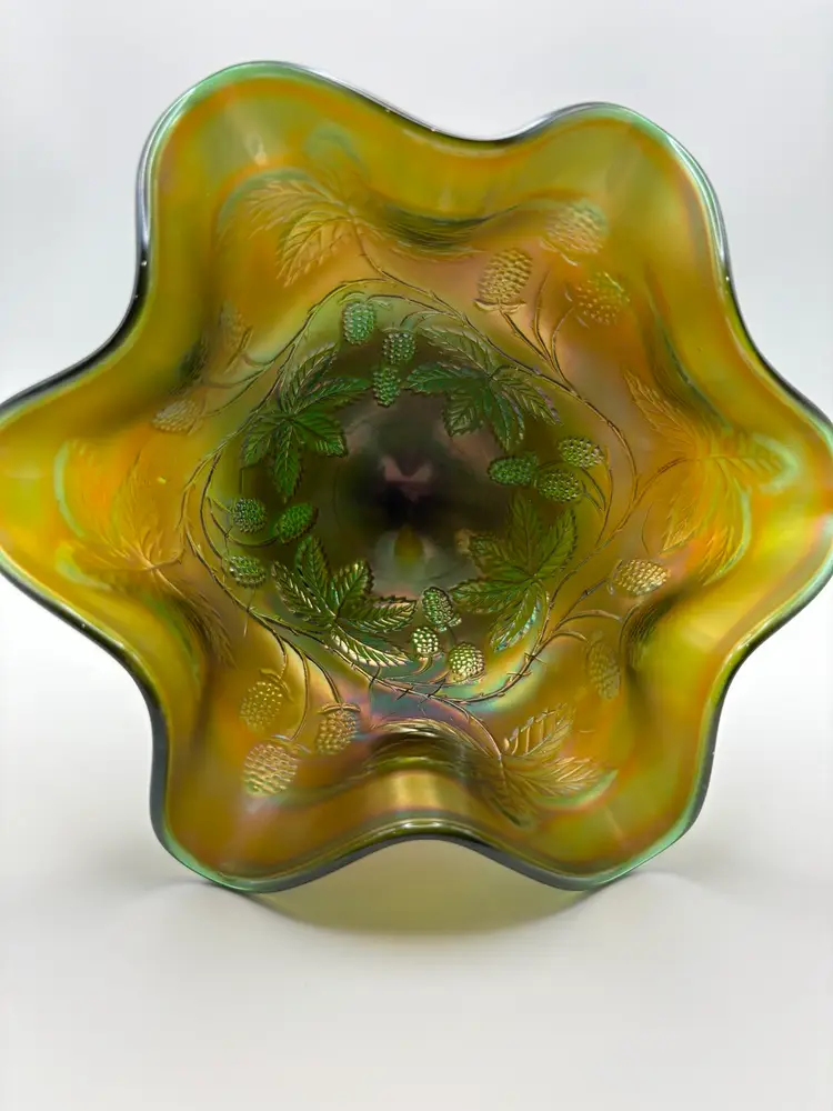 Antique Fenton Carnival Glass Compote