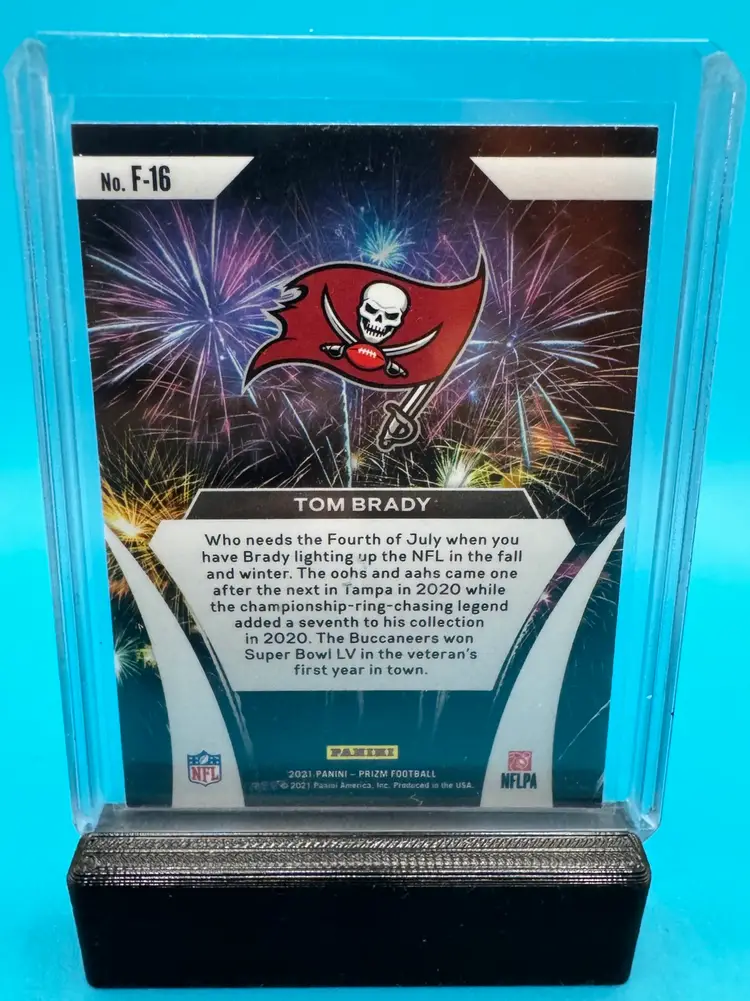 Tom Brady Prizm Fireworks Tampa Bay Buccaneers