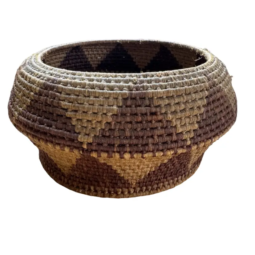 Vintage Wounaan Embera Woven Basket-Panama