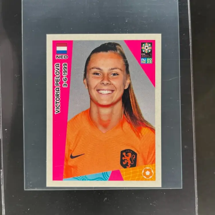 Victoria Pelova 2023 Panini Women’s World Cup Sticker Netherlands Soccer Card