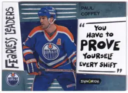 2023-24 Synergy Fearless Leaders #LD9 Paul Coffey Edmonton Oilers Hockey Card