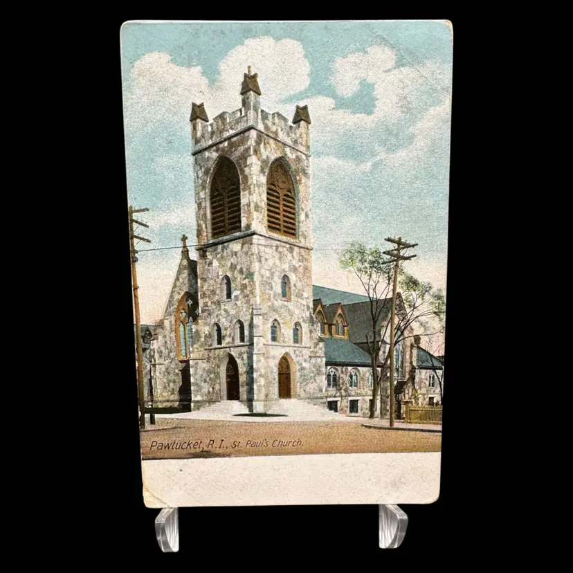 Antique Pawtucket Rhode Island Church Postcard Unused Leighton Publishing