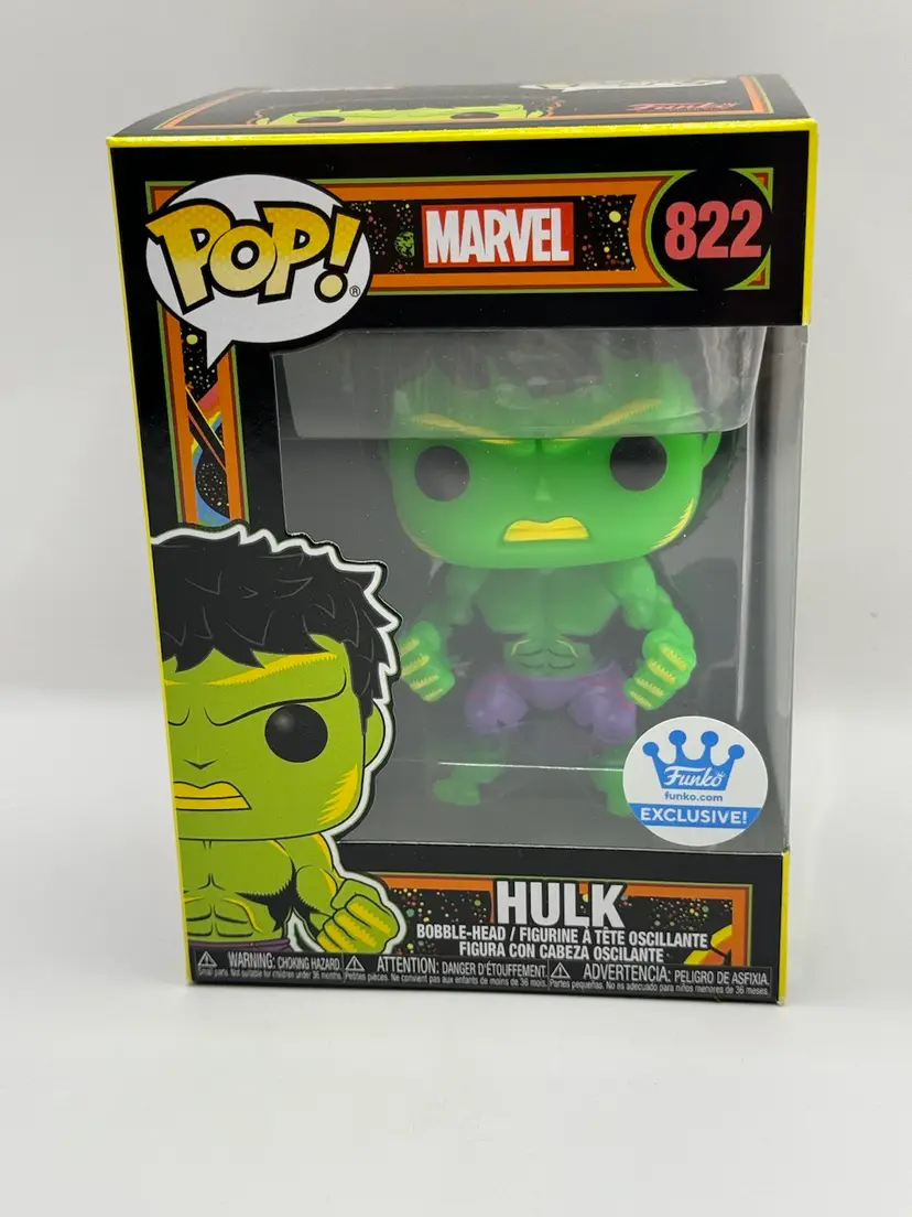 Funko Pop! - Marvel - Hulk #822 - Funko Shop Exclusive - Limited - W/ Protector