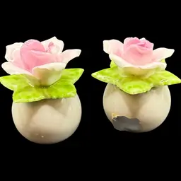 Norleans Vintage Salt Pepper Shaker Roses