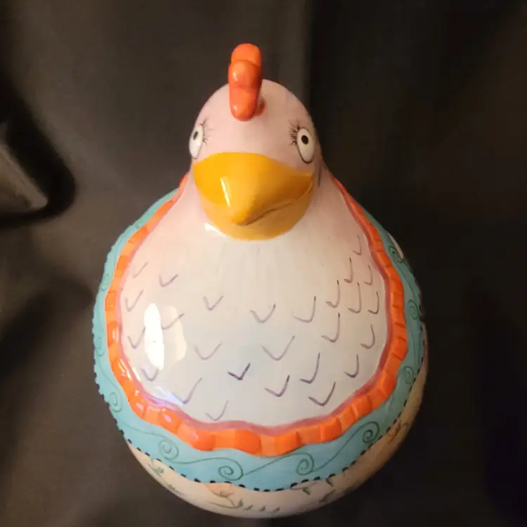 Fitz & Floyd Gypsy Chicks Quirky Kitschy Cookie Jar 10.5 in Tall