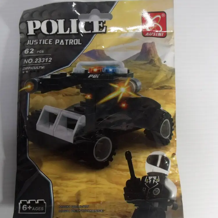 Ausini Police Justice Patrol 62 pcs Building Set New