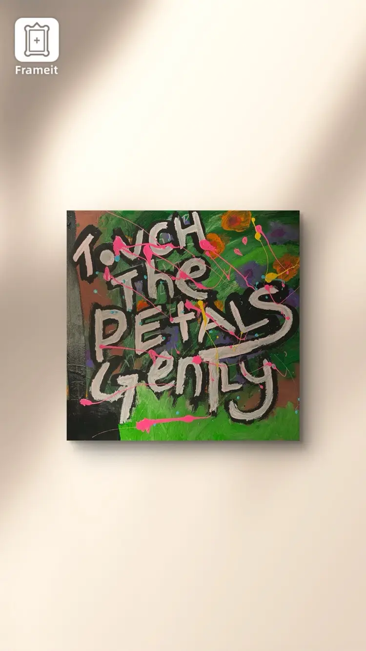 Touch The Petals Gently 30 X 30