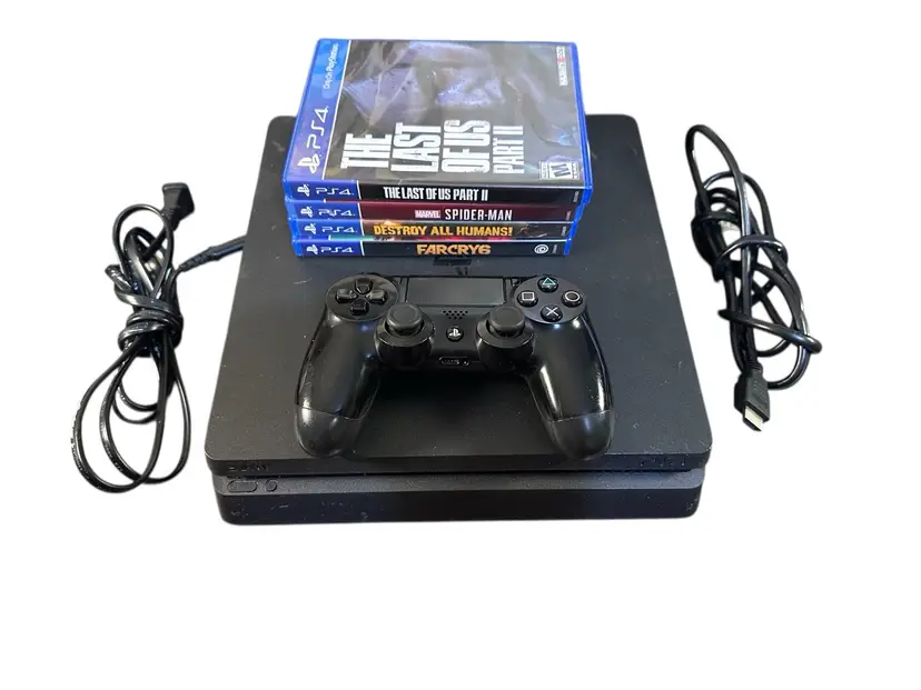 Sony PlayStation 4 PS4 Slim Console CUH-2215B 500GB + Controller & Cable+ More!