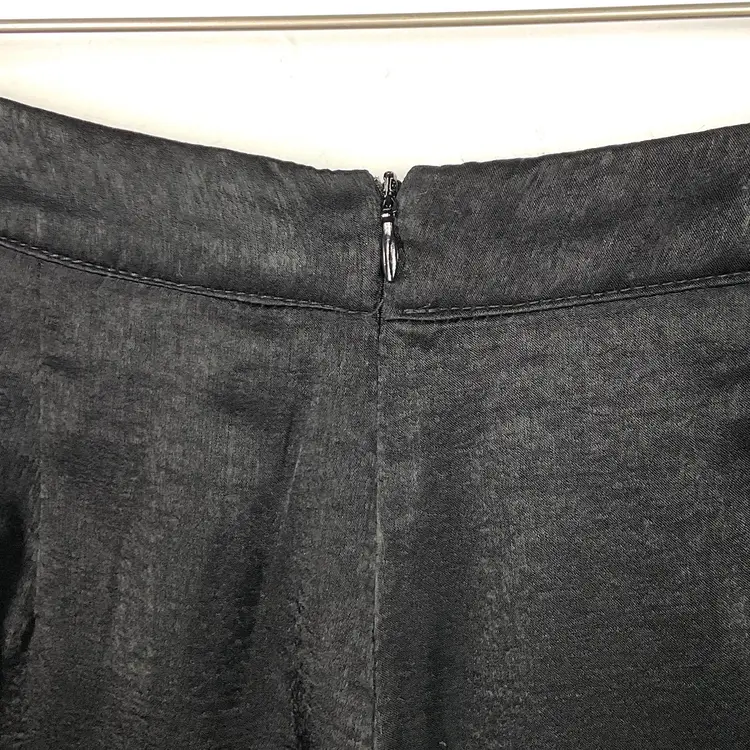 Revolve Superdown Black Satin Flare Bootleg Pants XS NWT