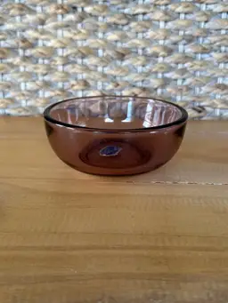 Vintage Imperial Glass Purple Amethyst Bowl, Trinket Bowl, Candy Bowl 4.75”