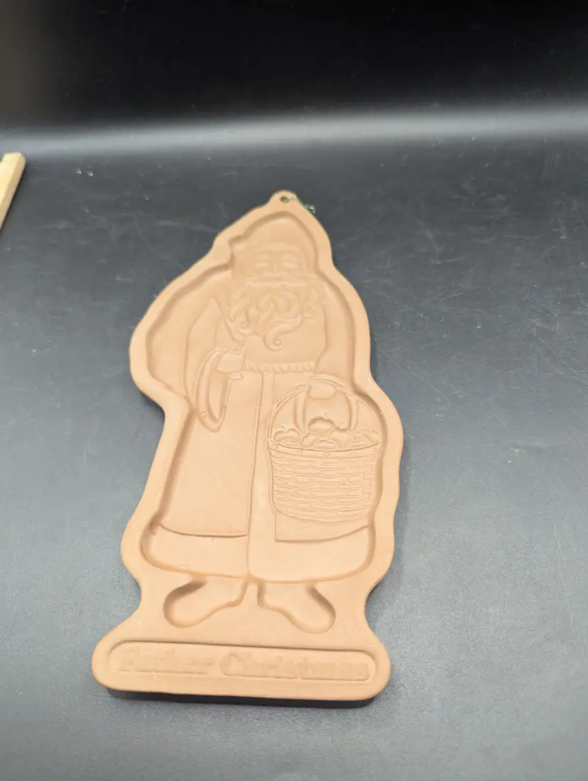 Vintage 1990 Father Christmas Longaberger Cookie Mold