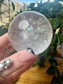 Clear Quartz Sphere 69mm 70b