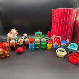 Fisher Price Vintage 1986 farm toy set