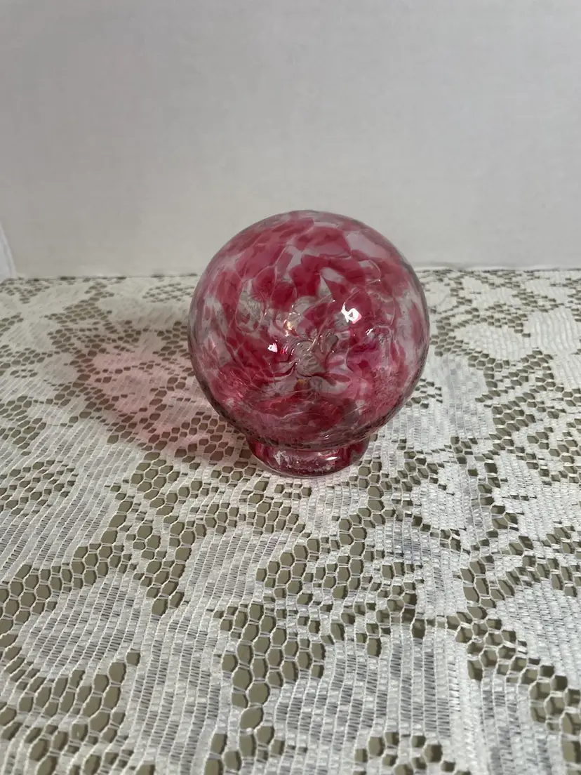 Pink Glass Globe