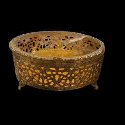 Gold Filigree Jewelry Casket