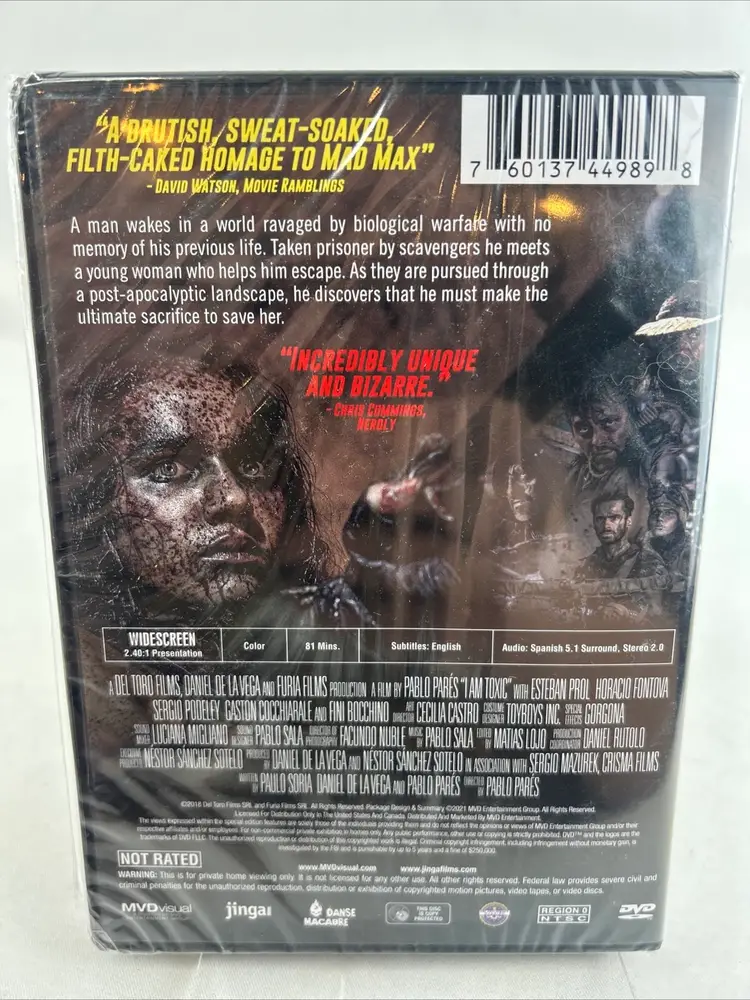 I AM TOXIC (DVD, 2018) Horror SciFi Zombies NIB NEW SEALED
