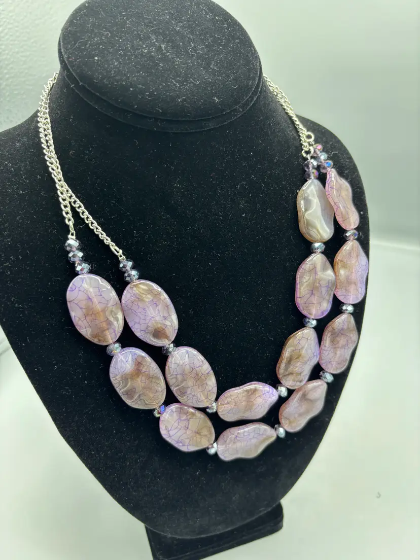 Purple plastic bead