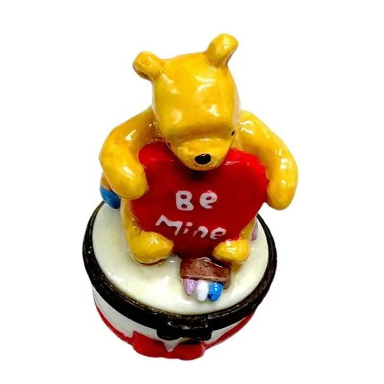 Midwest Cannon Falls Disney Winnie The Pooh Porcelain Trinket Box with Present