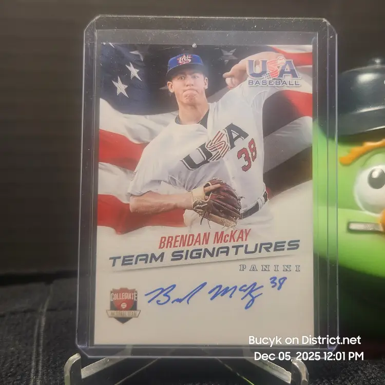 2015 Team USA Auto - Brendan McKay Tampa Bay Rays 75/399