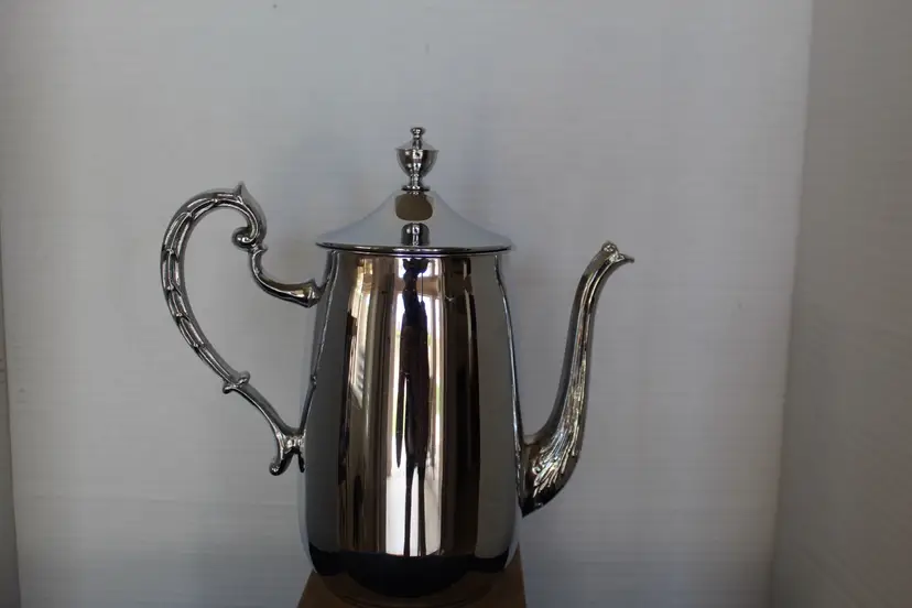 Vintage Danny Wilson Stainless Steel Tea/Coffee Pot, Ornate Handle And Spout