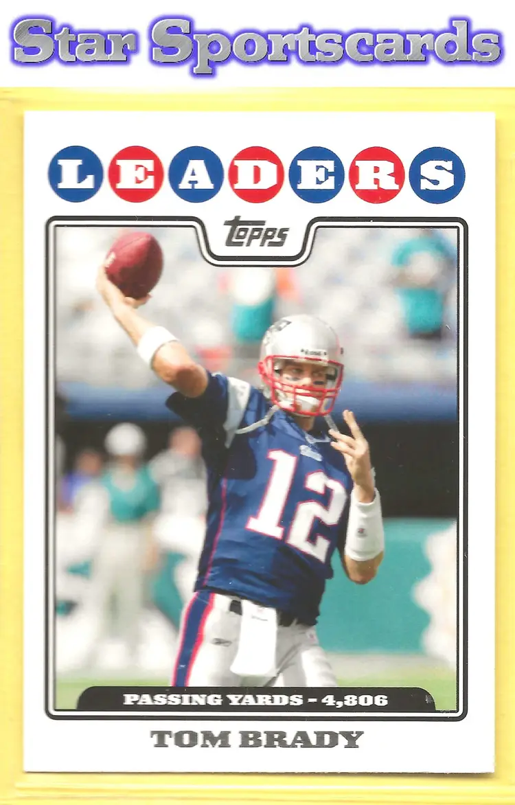 2008 Topps #286 Tom Brady New England Patriots
