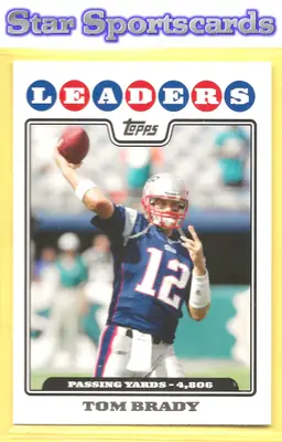 2008 Topps #286 Tom Brady New England Patriots