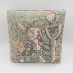 Peter Rabbit Tapestry Footstool Bunny Carrot Easter