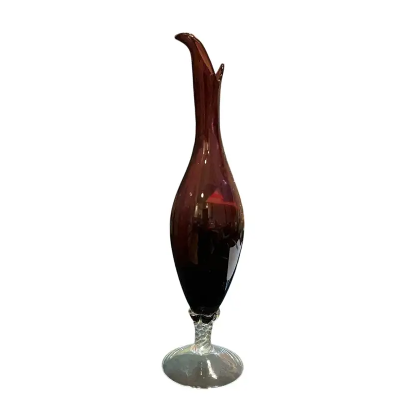 Purple Glass Wine Pitcher (Empoli)