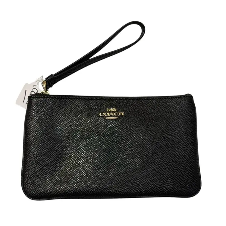 Black Coach Clutch Wristlet