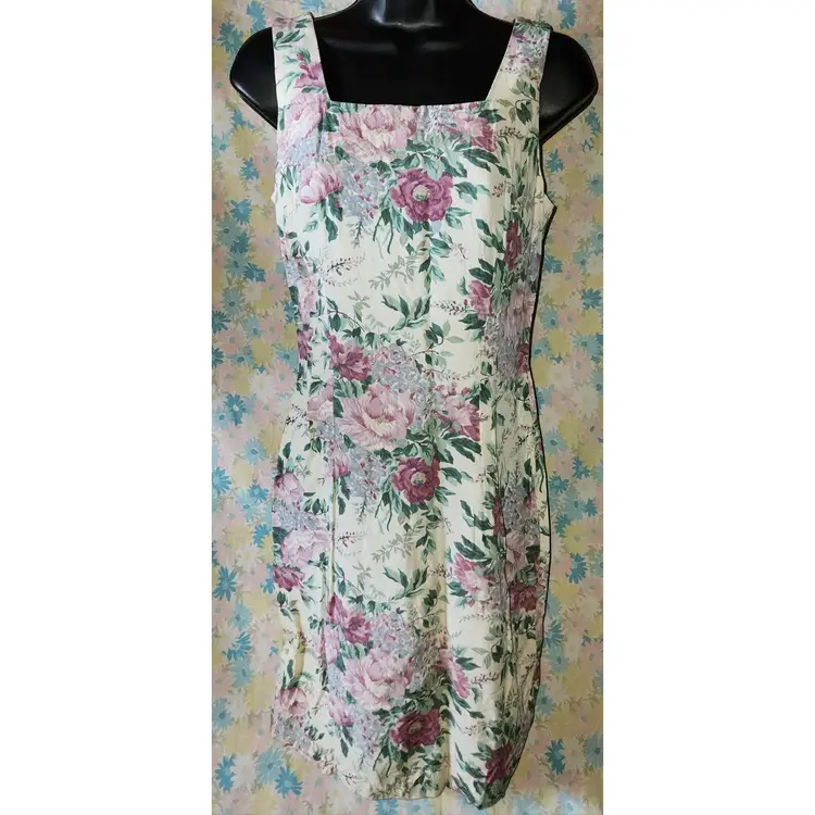 ✨️️ Lovely 1980's 2-Pc Set with Floral Dress & Matching Jacket! ✨️