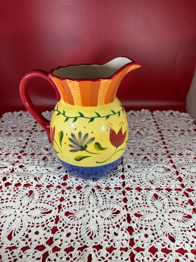 Vintage Pfaltzgraff Napoli Pattern Pitcher