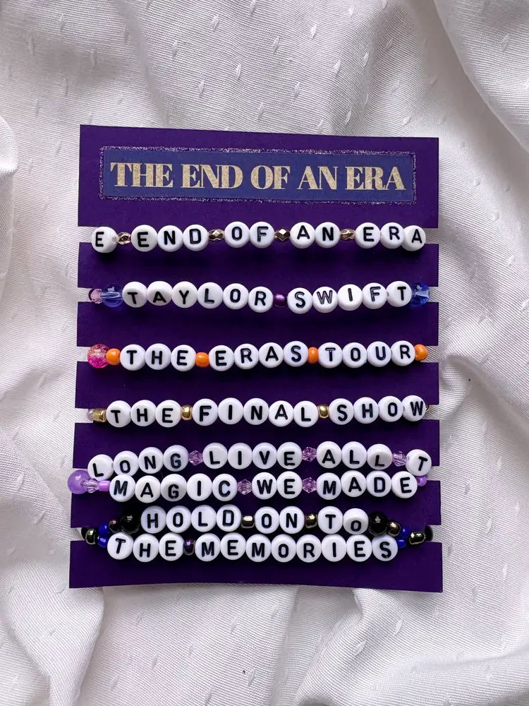 Swiftie Beaded Friendship Bracelets - Set of 6 - End of an Era