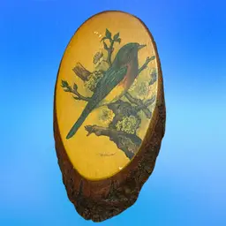 Wood Art Blue Bird