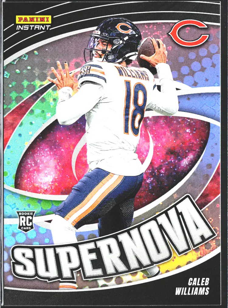 Caleb Williams Rookie Card - Supernova /451 - only 451 Made! 2024 Panini Instant RC Chicago Bears