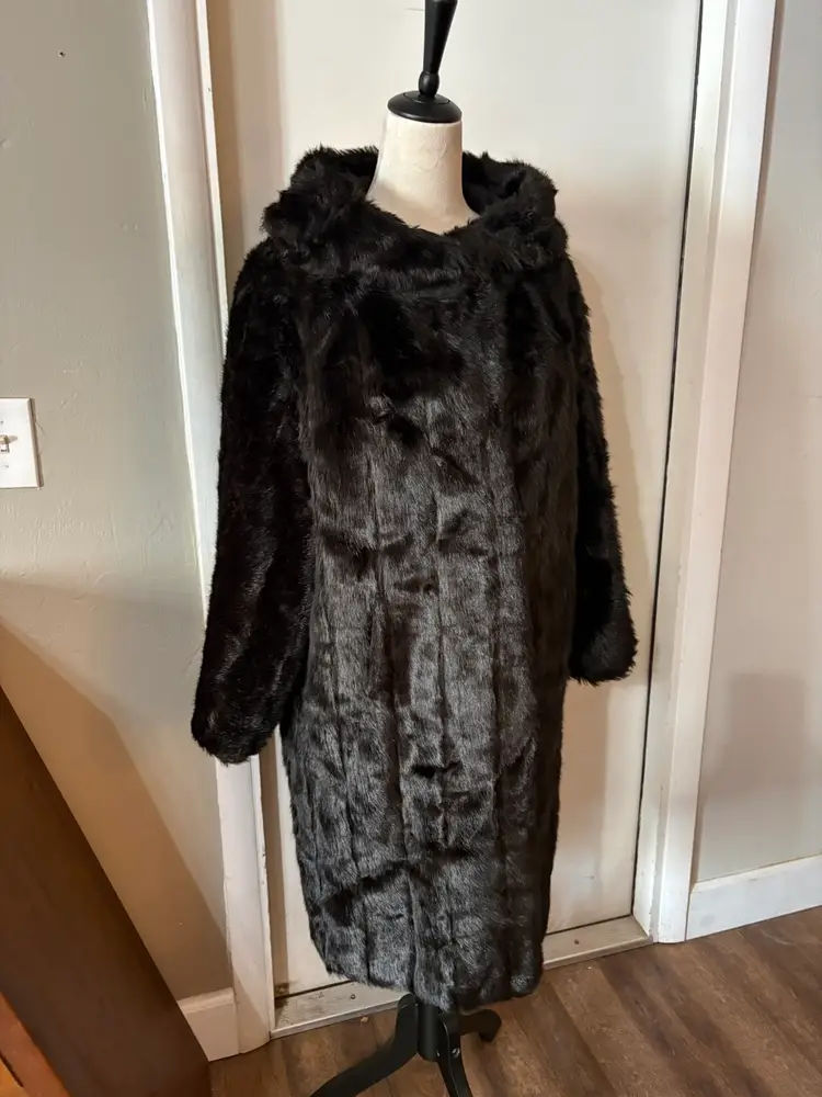 Vintage Fur Coat Lined with collar AS IS