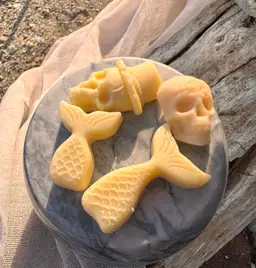 A  balm from the sea-Mermaid Tails & Pirate Skulls Lotion Bars | Solid Lotion | Travel Size Skin Moisturizer|Small Batch Handcrafted by BliN