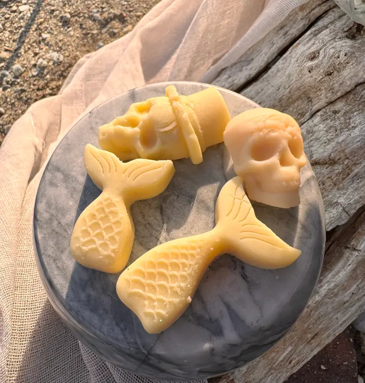 A  balm from the sea-Mermaid Tails & Pirate Skulls Lotion Bars | Solid Lotion | Travel Size Skin Moisturizer|Small Batch Handcrafted by BliN