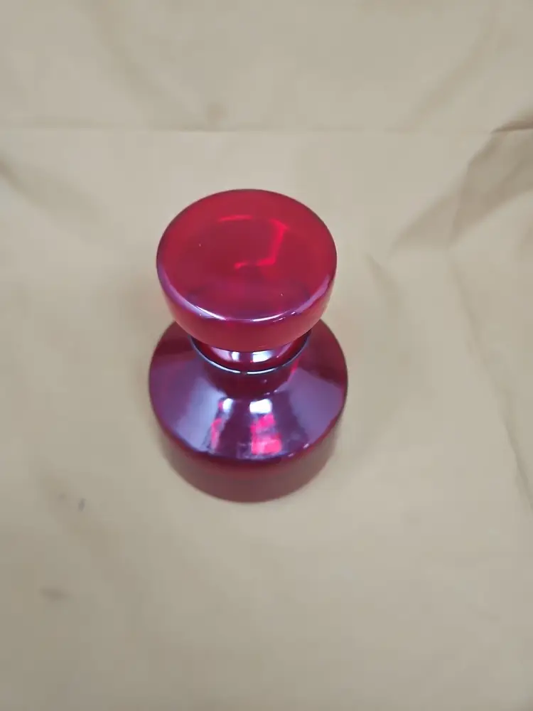 Riihimaki Tamara Aladin Mid Century Brandy Liquor Decanter Ruby Red 6.5x4.75"