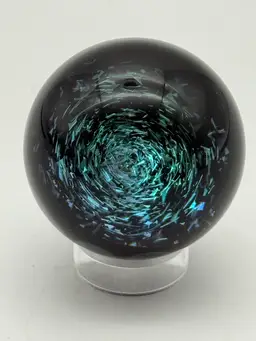 Raj Kommineni Dichroic Blue Spark Marble