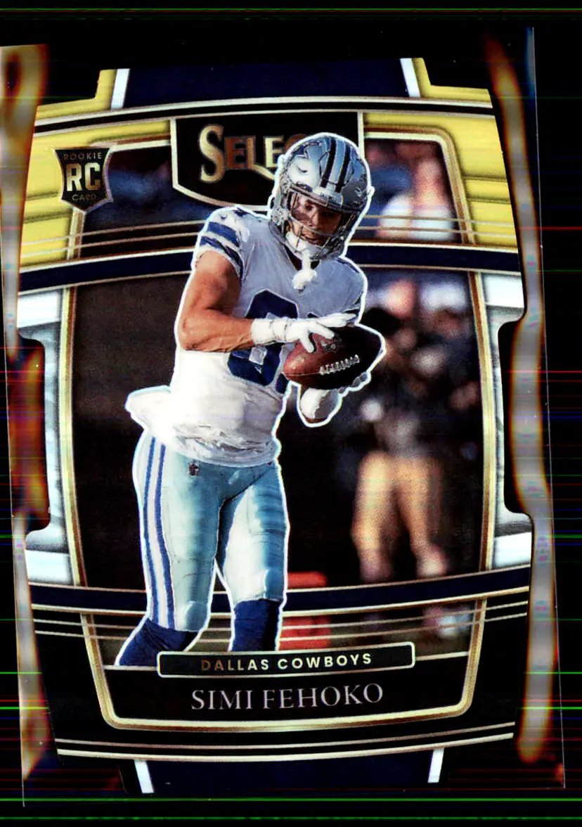 Simi Fehoko 2021 Panini Select Black & Gold Prizm Die Cut #83 - Dallas Cowboys - (147-87)