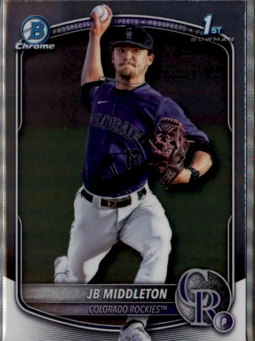 2025 Bowman Draft #BDC-78 JB Middleton Chrome - (138) - Colorado Rockies
