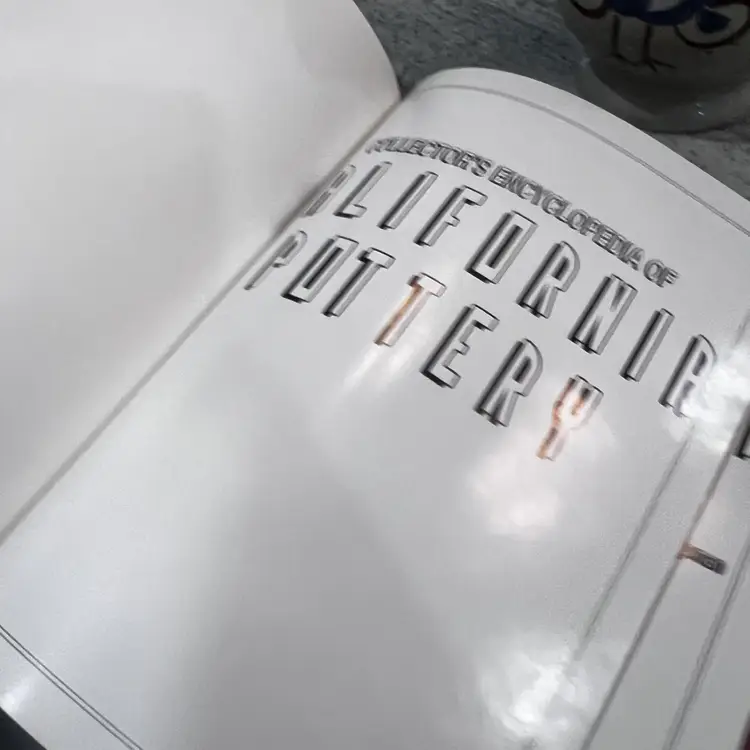 31 Vintage California Pottery Identify Book Hard Cover