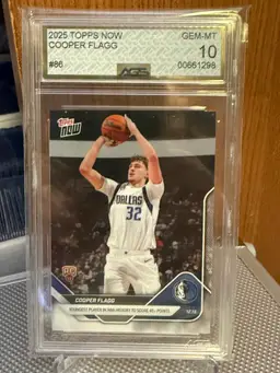 Cooper Flagg 2025 Topps Now AGS 10