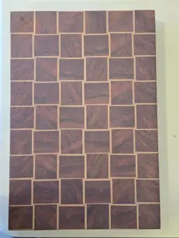 End Grain Cutting Board - Loose Weave Pattern