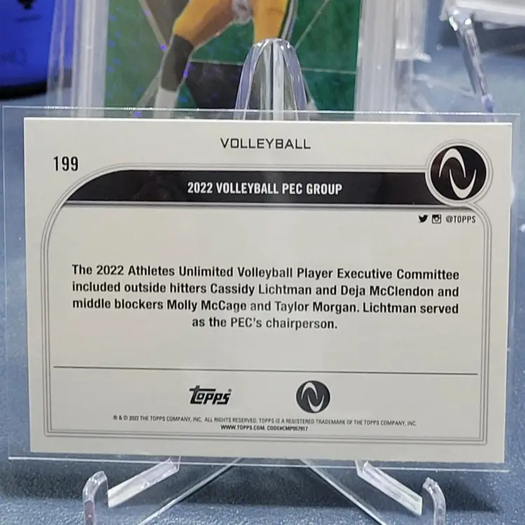 2023 Topps Athletes Unlimited Base #199 2022 Volleyball PEC Group 