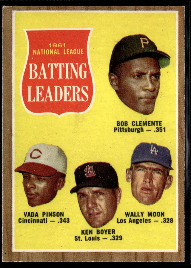 #27 Bob Clemente / Vada Pinson  LL 1962 Topps #52 *LIVE AUCTION*