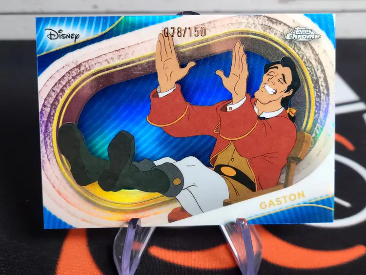 Gaston 2025 Topps Chrome Disney #127 Blue Refractor 78/150